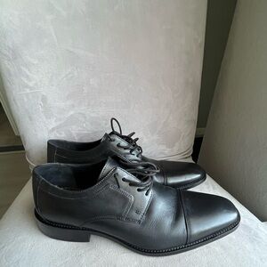 J. Murphy‎ Johnston & Murphy Novick Black Leather Dress Cap Toe Oxford Shoes 10